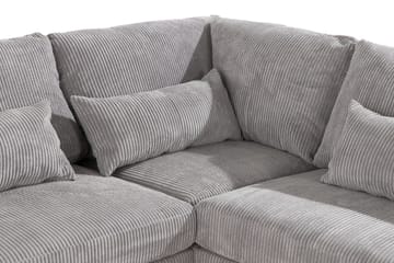 Copenhagen 6-sits L-formad Hörnsoffa i Manchester - Ljusgrå - Möbler - Soffa - Hörnsoffa