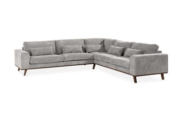 Copenhagen 6-sits L-formad Hörnsoffa i Manchester - Ljusgrå - Möbler - Soffa - Hörnsoffa
