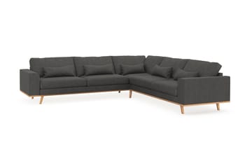 Copenhagen 6-sits L-formad Hörnsoffa i Manchester - Mörkgrå - Möbler - Soffa - Hörnsoffa