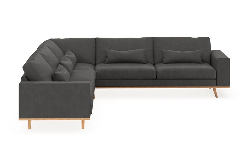 Copenhagen 6-sits L-formad Hörnsoffa i Manchester - Mörkgrå - Möbler - Soffa - Hörnsoffa
