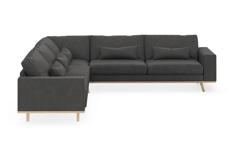 Copenhagen 6-sits L-formad Hörnsoffa i Manchester - Mörkgrå - Möbler - Soffa - Hörnsoffa