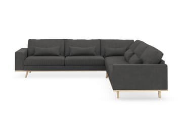 Copenhagen 6-sits L-formad Hörnsoffa i Manchester - Mörkgrå - Möbler - Soffa - Hörnsoffa
