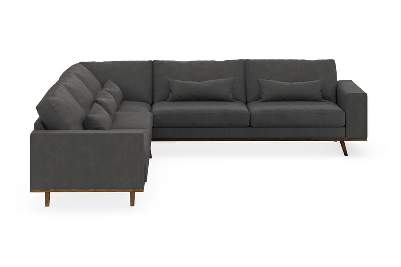 Copenhagen 6-sits L-formad Hörnsoffa i Manchester - Mörkgrå - Möbler - Soffa - Hörnsoffa