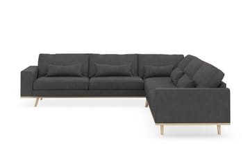 Copenhagen 6-sits L-formad Hörnsoffa i Manchester - Mörkgrå - Möbler - Soffa - Hörnsoffa
