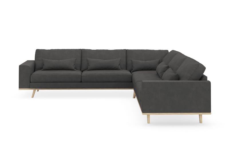 Copenhagen 6-sits L-formad Hörnsoffa i Manchester - Mörkgrå - Möbler - Soffa - Hörnsoffa