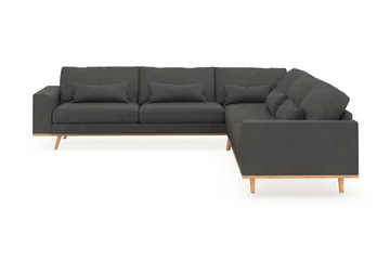 Copenhagen 6-sits L-formad Hörnsoffa i Manchester - Mörkgrå - Möbler - Soffa - Hörnsoffa