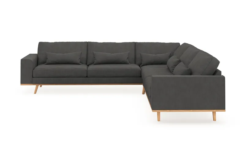 Copenhagen 6-sits L-formad Hörnsoffa i Manchester - Mörkgrå - Möbler - Soffa - Hörnsoffa