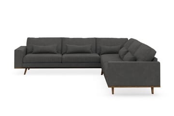 Copenhagen 6-sits L-formad Hörnsoffa i Manchester - Mörkgrå - Möbler - Soffa - Hörnsoffa