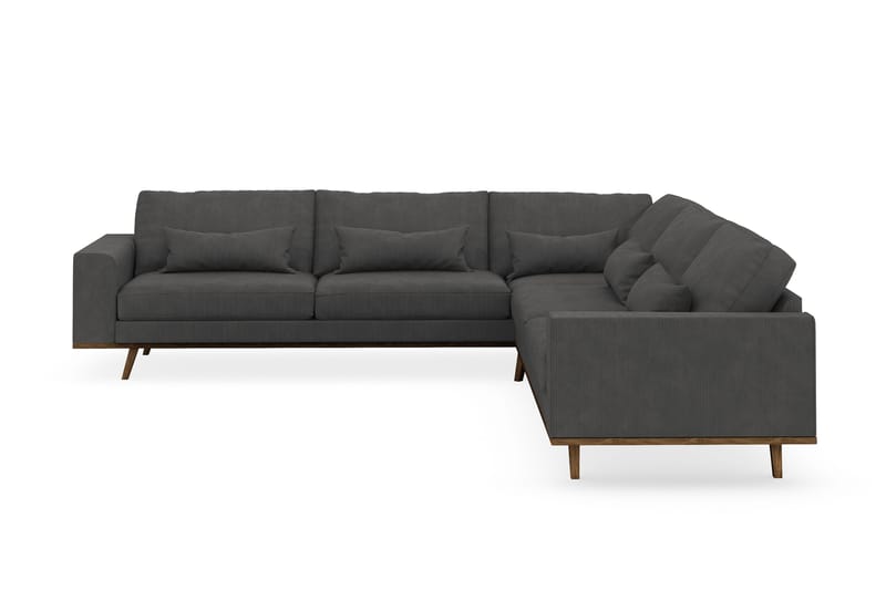 Copenhagen 6-sits L-formad Hörnsoffa i Manchester - Mörkgrå - Möbler - Soffa - Hörnsoffa