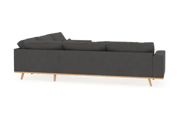 Copenhagen 6-sits L-formad Hörnsoffa i Manchester - Mörkgrå - Möbler - Soffa - Hörnsoffa
