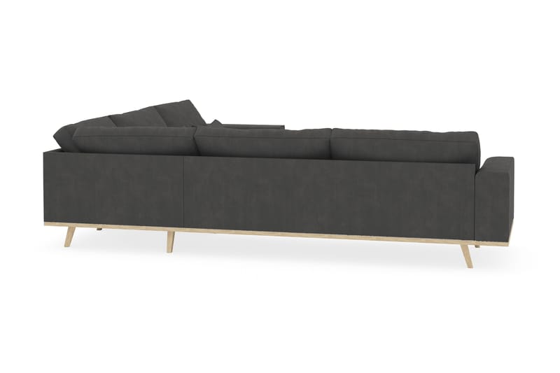 Copenhagen 6-sits L-formad Hörnsoffa i Manchester - Mörkgrå - Möbler - Soffa - Hörnsoffa