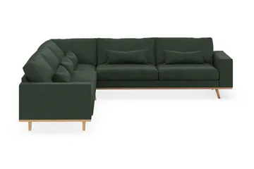 Copenhagen 6-sits L-formad Hörnsoffa i Manchester - Mörkgrön - Möbler - Soffa - Hörnsoffa