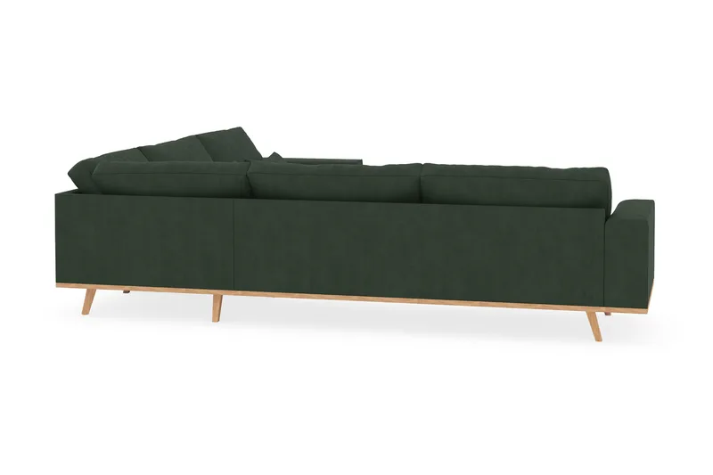 Copenhagen 6-sits L-formad Hörnsoffa i Manchester - Mörkgrön - Möbler - Soffa - Hörnsoffa