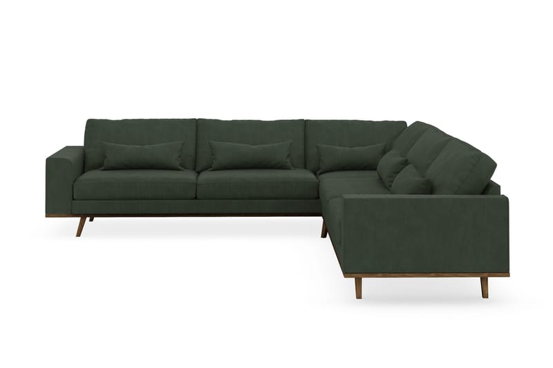 Copenhagen 6-sits L-formad Hörnsoffa i Manchester, Mörkgrön