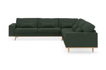 Copenhagen 6-sits L-formad Hörnsoffa i Manchester - Mörkgrön - Möbler - Soffa - Hörnsoffa