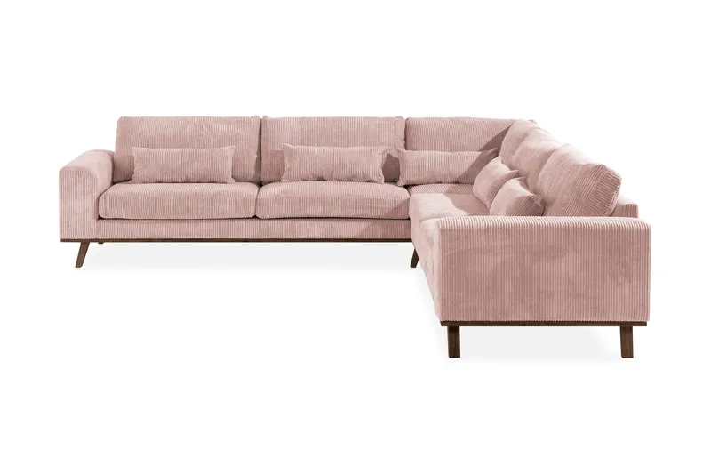 Copenhagen 6-sits L-formad Hörnsoffa i Manchester - Rosa - Möbler - Soffa - Hörnsoffa