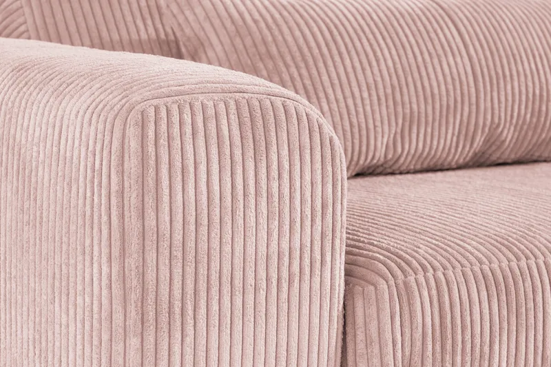 Copenhagen 6-sits L-formad Hörnsoffa i Manchester - Rosa - Möbler - Soffa - Hörnsoffa