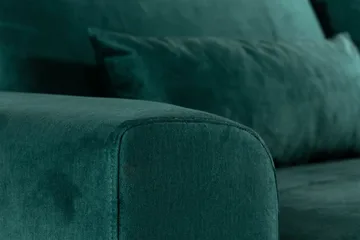 Copenhagen 6-sits L-formad Hörnsoffa i Sammet - Grön - Möbler - Soffa - Hörnsoffa