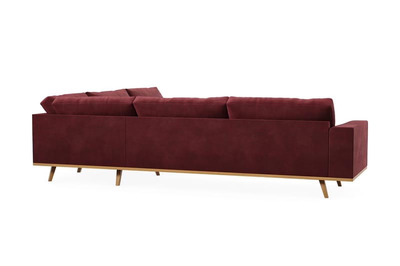 Copenhagen 6-sits L-formad Hörnsoffa i Sammet - Lila - Möbler - Soffa - Hörnsoffa