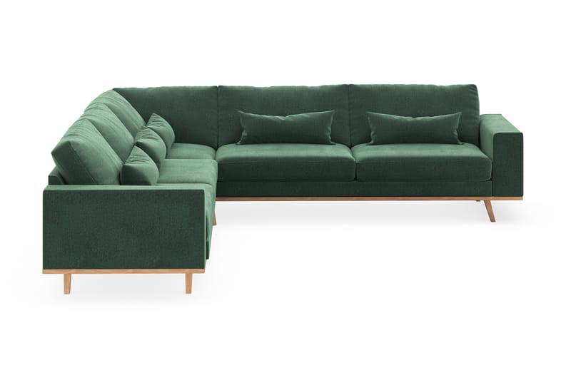Copenhagen 6-sits L-formad Hörnsoffa i Sammet - Mörkgrön - Möbler - Soffa - Hörnsoffa