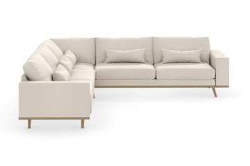 Copenhagen 6-sits L-formad Hörnsoffa i Tyg - Beige - Möbler - Soffa - Hörnsoffa