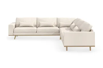 Copenhagen 6-sits L-formad Hörnsoffa i Tyg - Beige - Möbler - Soffa - Hörnsoffa