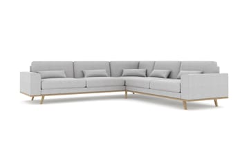 Copenhagen 6-sits L-formad Hörnsoffa i Tyg - Grå - Möbler - Soffa - Hörnsoffa