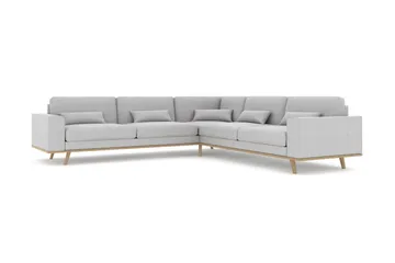 Copenhagen 6-sits L-formad Hörnsoffa i Tyg - Grå - Möbler - Soffa - Hörnsoffa