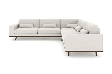 Copenhagen 6-sits L-formad Hörnsoffa i Tyg - Ljusgrå - Möbler - Soffa - Hörnsoffa