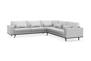 Copenhagen 6-sits L-formad Hörnsoffa i Tyg - Ljusgrå - Möbler - Soffa - Hörnsoffa