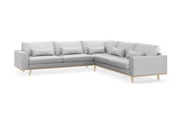 Copenhagen 6-sits L-formad Hörnsoffa i Tyg - Ljusgrå - Möbler - Soffa - Hörnsoffa