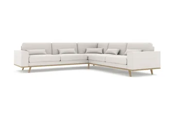 Copenhagen 6-sits L-formad Hörnsoffa i Tyg - Ljusgrå - Möbler - Soffa - Hörnsoffa