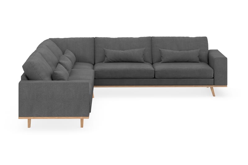 Copenhagen 6-sits L-formad Hörnsoffa i Tyg - Mörkgrå - Möbler - Soffa - Hörnsoffa