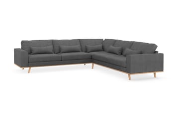 Copenhagen 6-sits L-formad Hörnsoffa i Tyg - Mörkgrå - Möbler - Soffa - Hörnsoffa