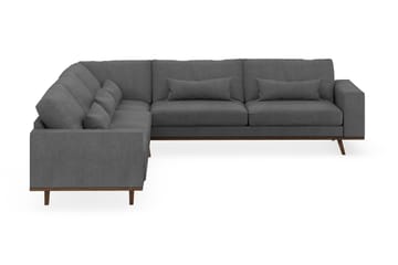 Copenhagen 6-sits L-formad Hörnsoffa i Tyg - Mörkgrå - Möbler - Soffa - Hörnsoffa