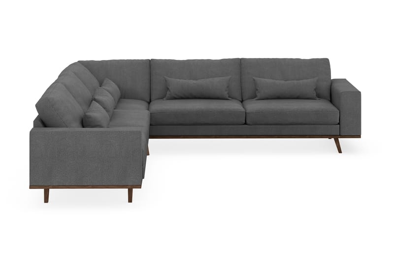 Copenhagen 6-sits L-formad Hörnsoffa i Tyg - Mörkgrå - Möbler - Soffa - Hörnsoffa