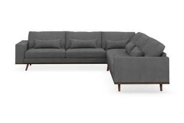 Copenhagen 6-sits L-formad Hörnsoffa i Tyg - Mörkgrå - Möbler - Soffa - Hörnsoffa