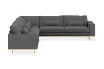 Copenhagen 6-sits L-formad Hörnsoffa i Tyg - Mörkgrå - Möbler - Soffa - Hörnsoffa
