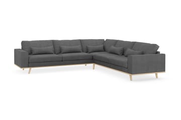 Copenhagen 6-sits L-formad Hörnsoffa i Tyg - Mörkgrå - Möbler - Soffa - Hörnsoffa