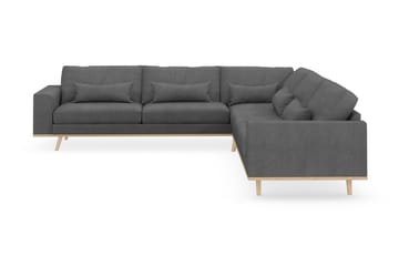 Copenhagen 6-sits L-formad Hörnsoffa i Tyg - Mörkgrå - Möbler - Soffa - Hörnsoffa