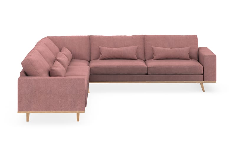 Copenhagen 6-sits L-formad Hörnsoffa i Tyg - Rosa - Möbler - Soffa - Hörnsoffa