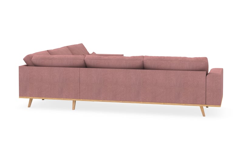 Copenhagen 6-sits L-formad Hörnsoffa i Tyg - Rosa - Möbler - Soffa - Hörnsoffa