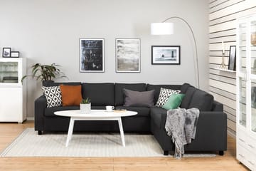 Crazy 5-sits Vändbar L-formad Large Hörnsoffa i Tyg - Antracit - Möbler - Soffa - Hörnsoffa