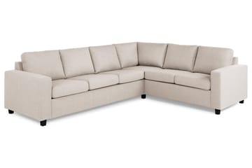 Crazy 5-sits Vändbar L-formad Large Hörnsoffa i Tyg - Beige - Möbler - Soffa - Hörnsoffa