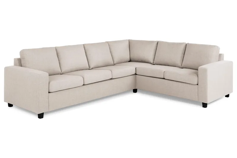 Crazy 5-sits Vändbar L-formad Large Hörnsoffa i Tyg - Beige - Möbler - Soffa - Hörnsoffa