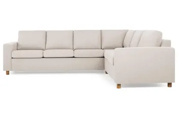 Crazy 5-sits Vändbar L-formad Large Hörnsoffa i Tyg - Beige - Möbler - Soffa - Hörnsoffa