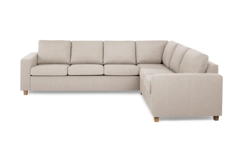 Crazy 5-sits Vändbar L-formad Large Hörnsoffa i Tyg - Beige - Möbler - Soffa - Hörnsoffa