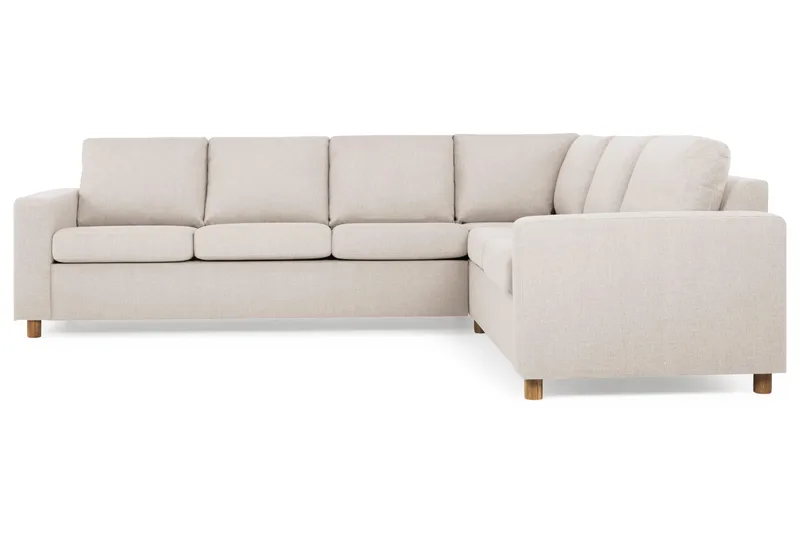 Crazy 5-sits Vändbar L-formad Large Hörnsoffa i Tyg - Beige - Möbler - Soffa - Hörnsoffa