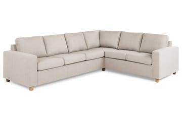 Crazy 5-sits Vändbar L-formad Large Hörnsoffa i Tyg - Beige - Möbler - Soffa - Hörnsoffa