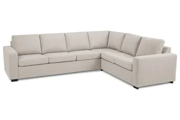 Crazy 5-sits Vändbar L-formad Large Hörnsoffa i Tyg - Beige - Möbler - Soffa - Hörnsoffa